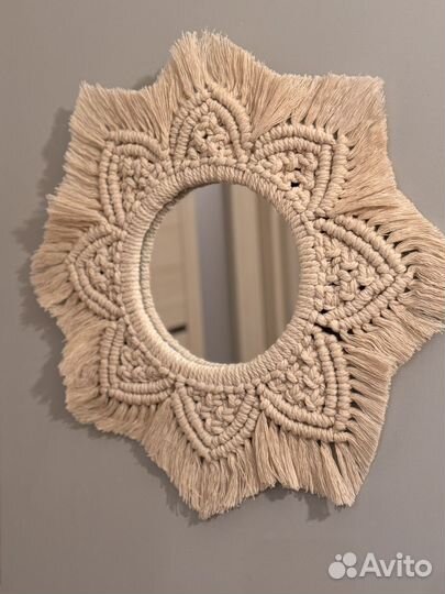 Зеркало макраме