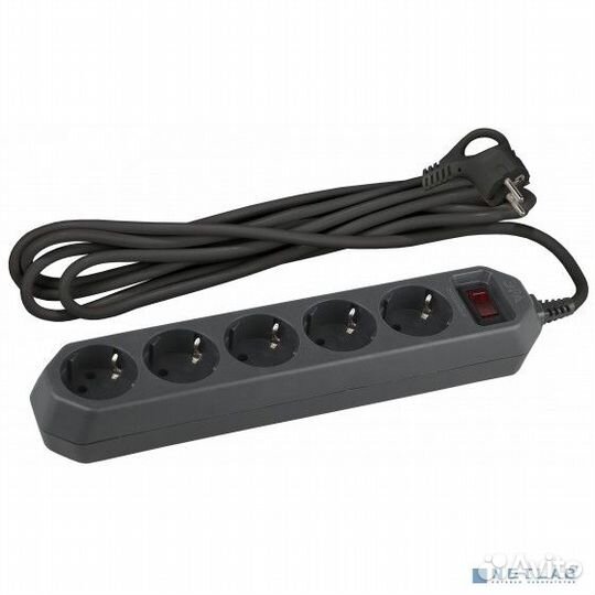 Эра Б0019034 Сетевой фильтр USF-5es-3m-B (черный)