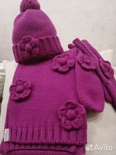 Комплект шапка, шарф