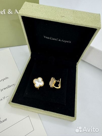 Серьги van cleef magic alhambra