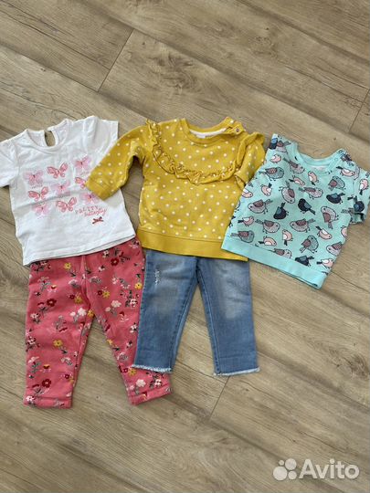 Детские вещи пакетом на девочку 80