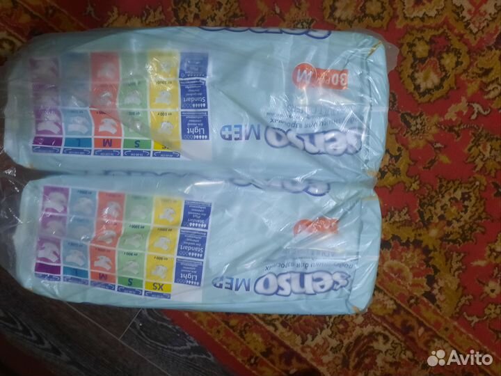 Памперсы для взрослых размер m по 30 штук