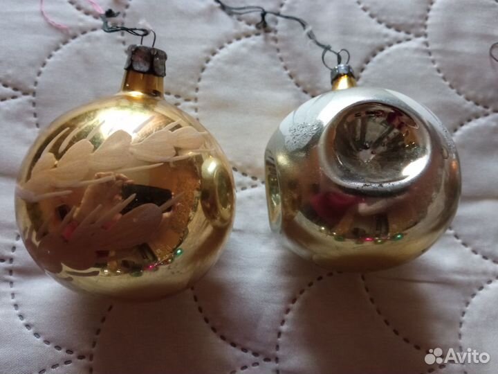 Елочные игрушки СССР 70-80-е гг стекло