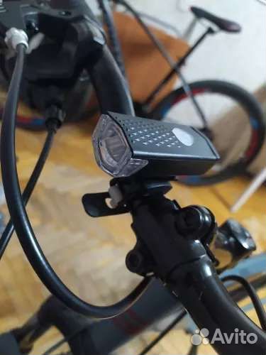 Новый Велофонарь USB передний, аккумуляторный