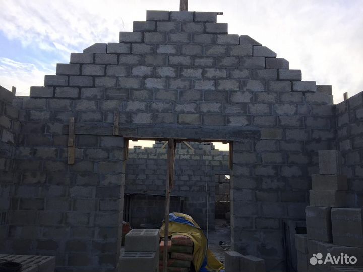 Кладка блоков