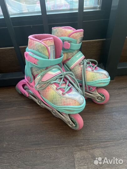 Роликовые коньки детские раздвижные 2в1 30-33