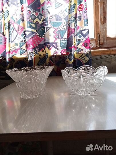 Ваза хрустальная СССР 2 шт