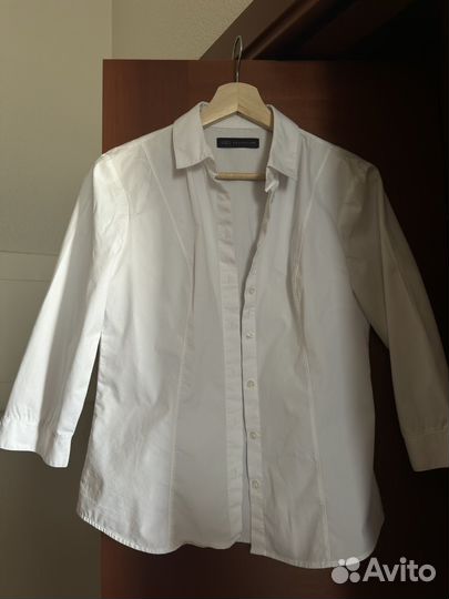 Рубашка женская белая хлопковая marks&spencer s