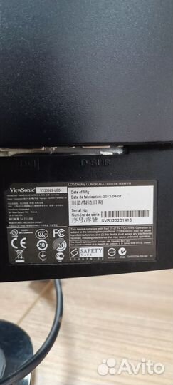 Монитор viewsonic на запчасти