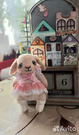 Зайка тедди ручной работы