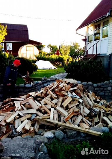 Дрова в укладку любого объема Березовые в Выборге