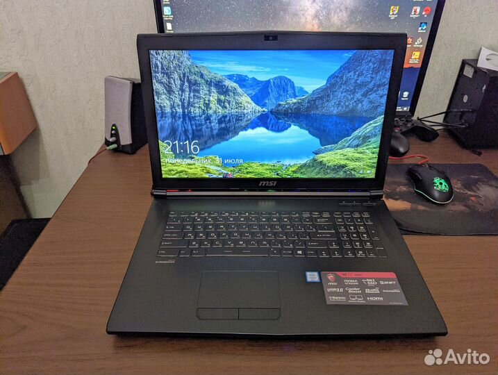 Игровой ноутбук MSI, Core i5, GTX950M, 16GB озу