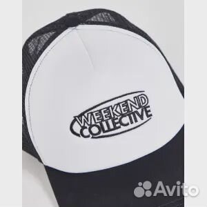 Черно-белая кепка дальнобойщика ASOS Weekend Colle