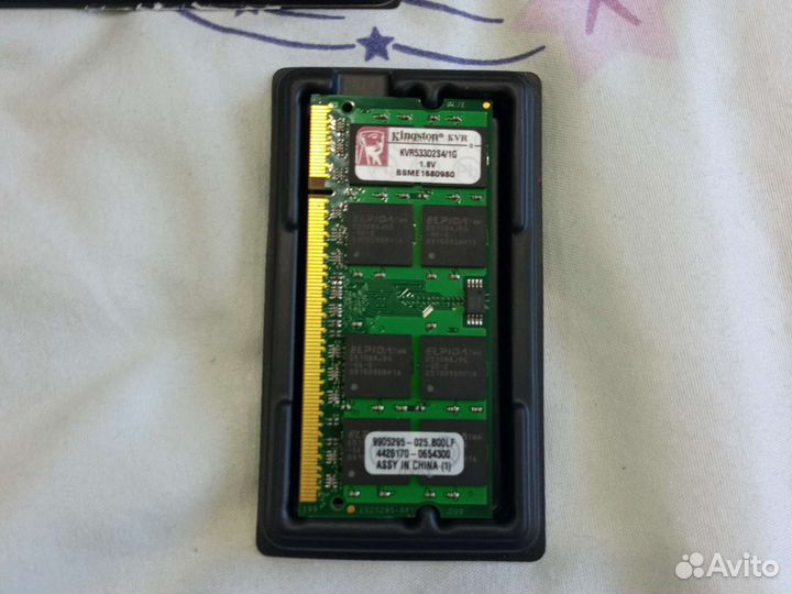 Оперативная память DDR2/DDR3 SO-dimm 512/1/2гб