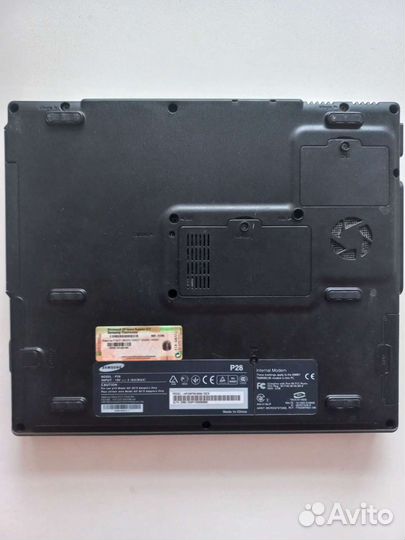 Ноутбук Samsung Р28 (на запчасти, провод, батарея)
