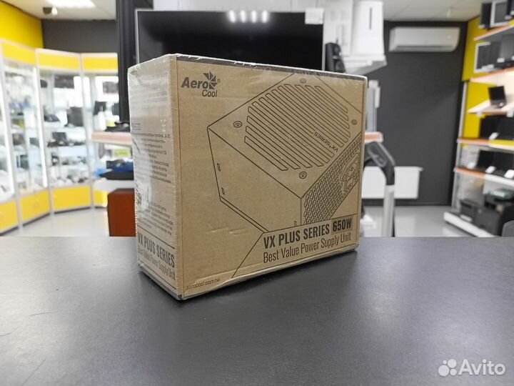 Блок питания Aerocool VX Plus 650 / Новый / Гарант