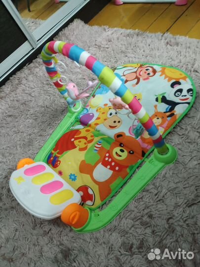 Детский музыкальный игровой коврик складной