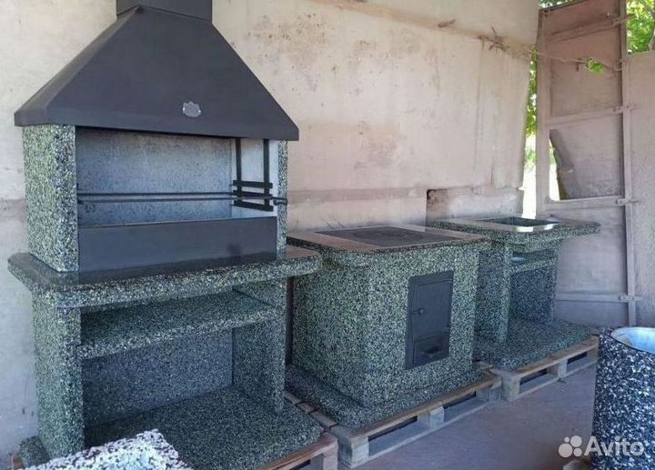 Модульная печь барбекю