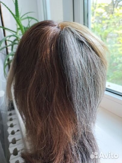 Голова-манекен учебная натуральные волосы