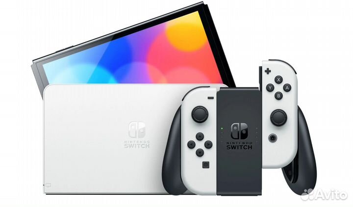 Игровая приставка Nintendo Switch oled 64гб, белый