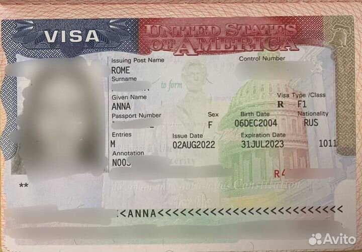 Виза в США (Бот входит в стоимость)