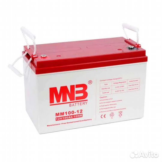 Аккумулятор MNB MM100-12 AGM, АКБ AGM GEL для ибп