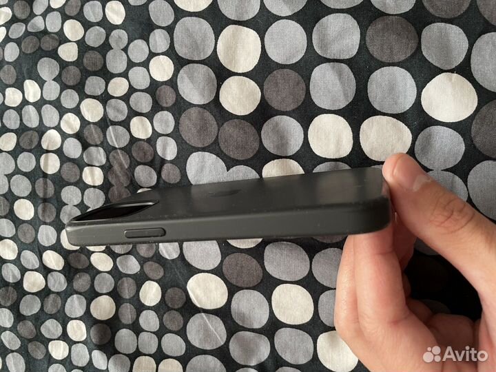 Apple iPhone 12 mini silicone case MagSafe Black