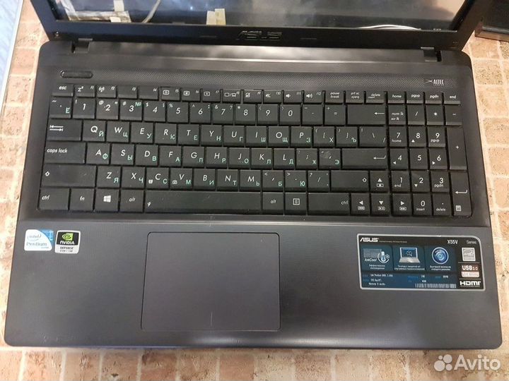 Корпус ноутбука X55V Asus разбор, запчасти