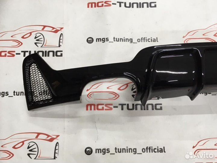 Диффузор BMW F32 M-Performance черный глянец
