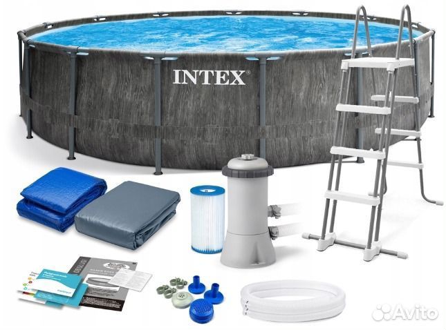 Каркасный бассейн intex 4,57*1,22