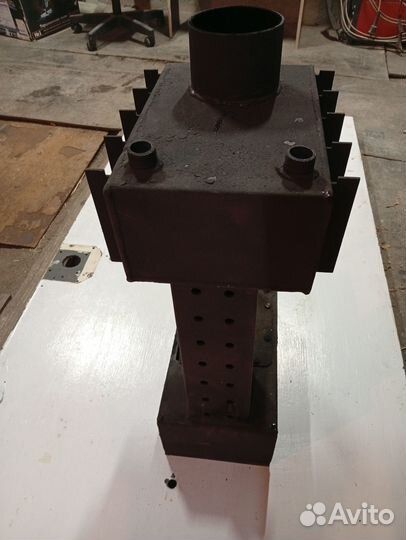 Печь буржуйка для гаража на отработке