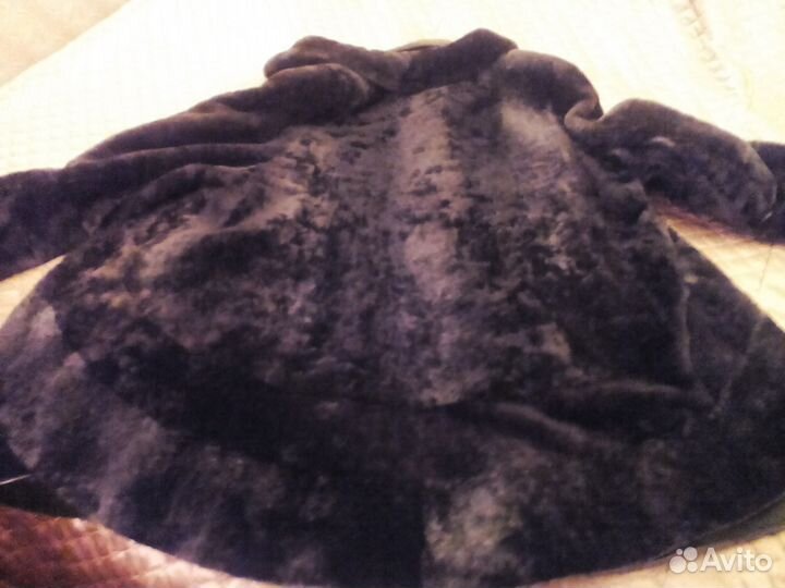 Мутоновая шуба р.68/170 шоколад Золотое Руно