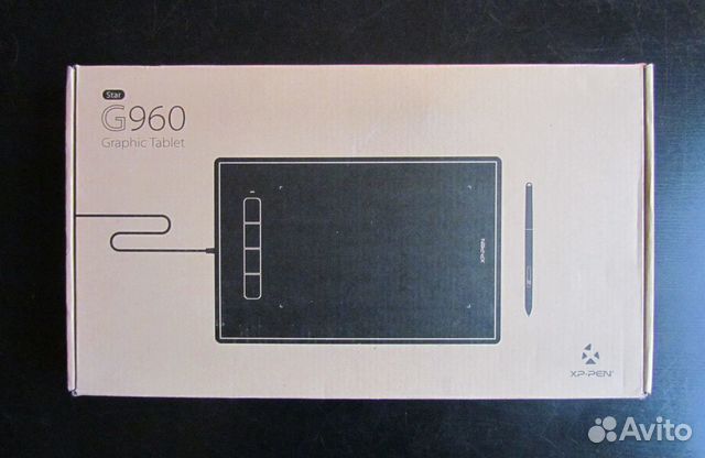 Графический планшет XPPen Star G960, черный купить в Санкт-Петербурге ...