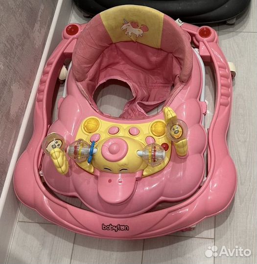 Ходунки розовые babyton