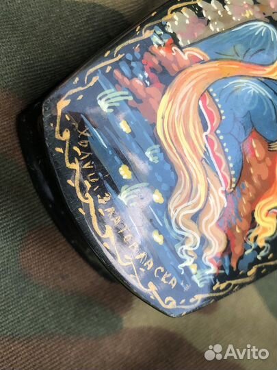 Шкатулка златовласка холуи редкая СССР