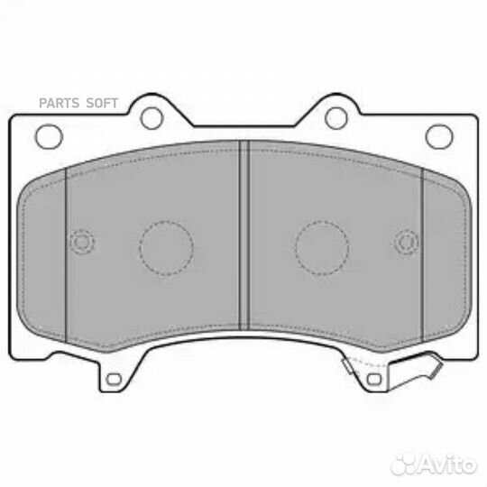 Delphi LP2712 Колодки торм.пер. (WVA 25240/25241/2