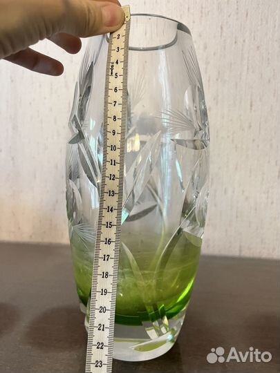 Ваза для цветов хрустальная СССР