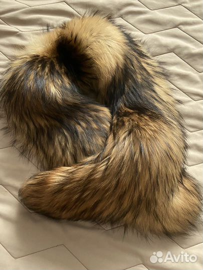 Воротник из меха чернобурки