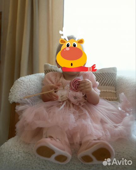 Платье для девочки 74-80