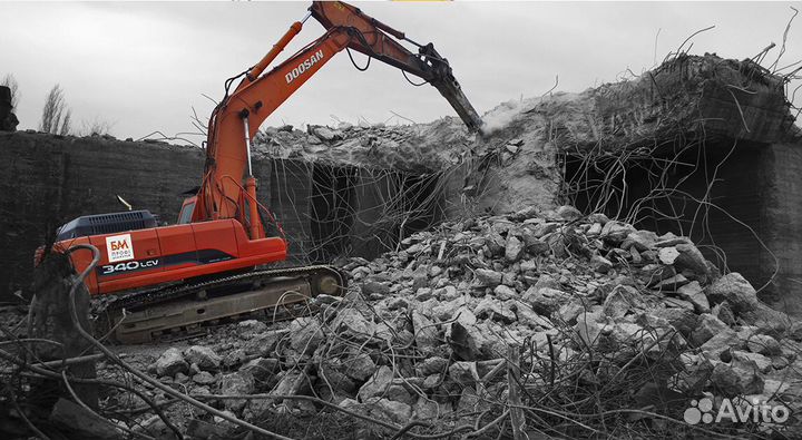 Демонтаж стен зданий и домов