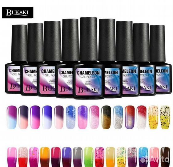 Гель-лак термо для ногтей маникюрный