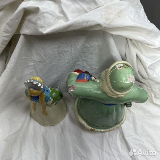 Дед мороз И снегурочка 1950 годы пресс опилки (сзр