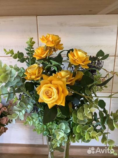 Искусственные цветы тюльпан пион IKEA сухой водой