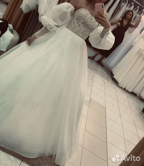 Свадебное платье пышное