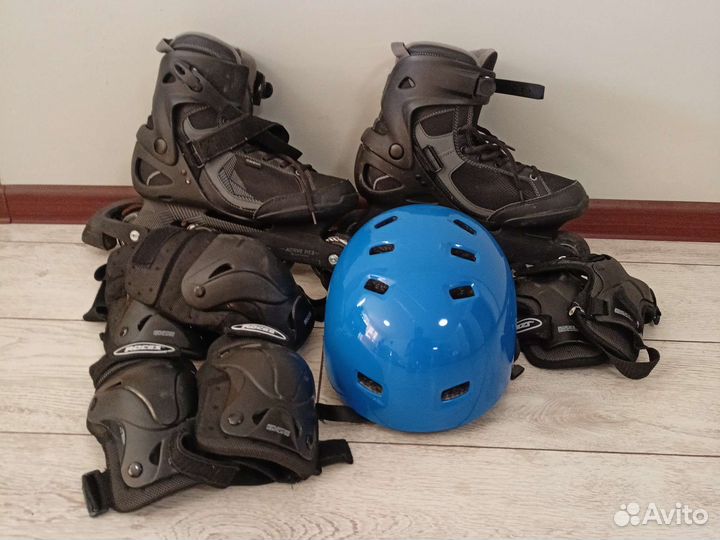 Роликовые коньки oxelo взрослые черные