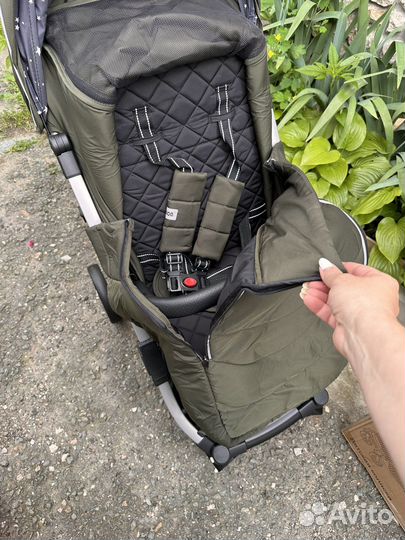 Прогулочная коляска luxmom Т 9 (зеленая хаки )