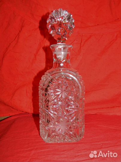 Графин штоф хрусталь и стопки 3 + 5 шт СССР