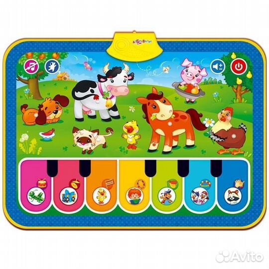 Музыкальный коврик Весёлая ферма Азбукварик
