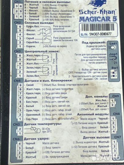 Блок сигнализации Scher-Khan magicar 5