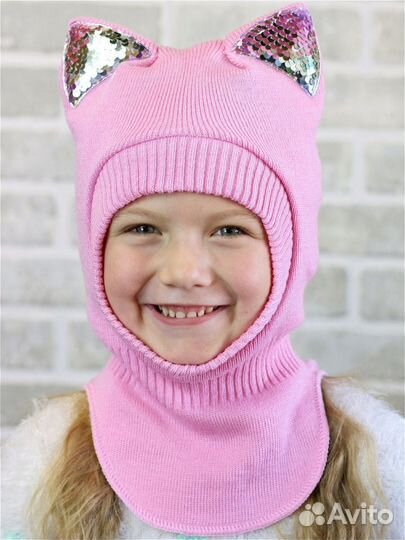 Шлем детский,утеплитель синтепон 48-50